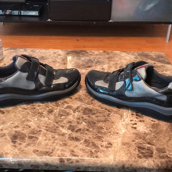 Navy Blue Original Prada’s Size 8 - Picture 3 of 8